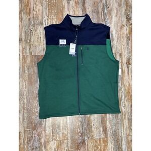 Mens Izod Performance Advantage Full Zip Vest Size XXL New With Tags Green